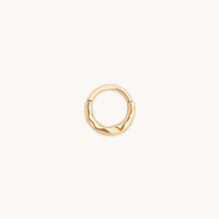 Molten Daith Ring in Solid Gold-Astrid & Miyu