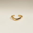 Wave Ear Cuff in Gold-Astrid & Miyu