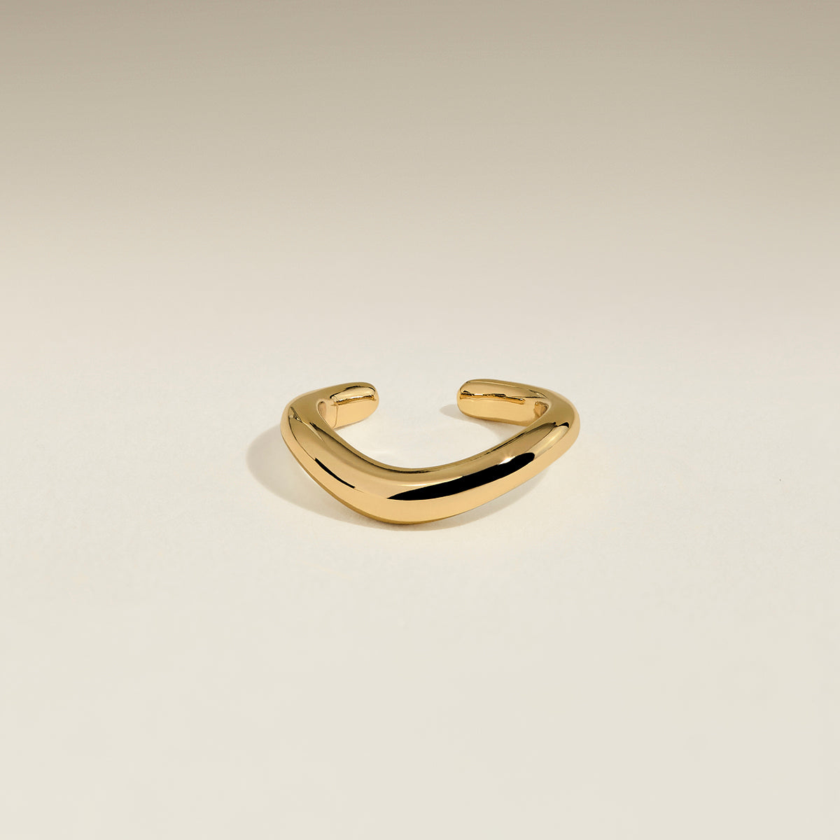 Wave Ear Cuff in Gold-Astrid & Miyu
