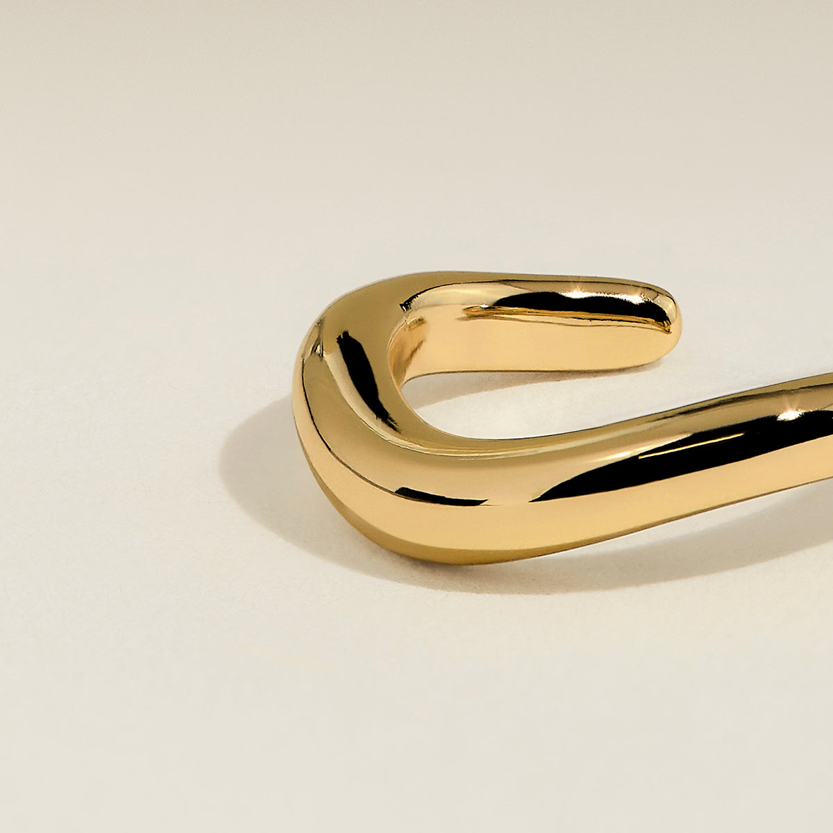Wave Ear Cuff in Gold-Astrid & Miyu