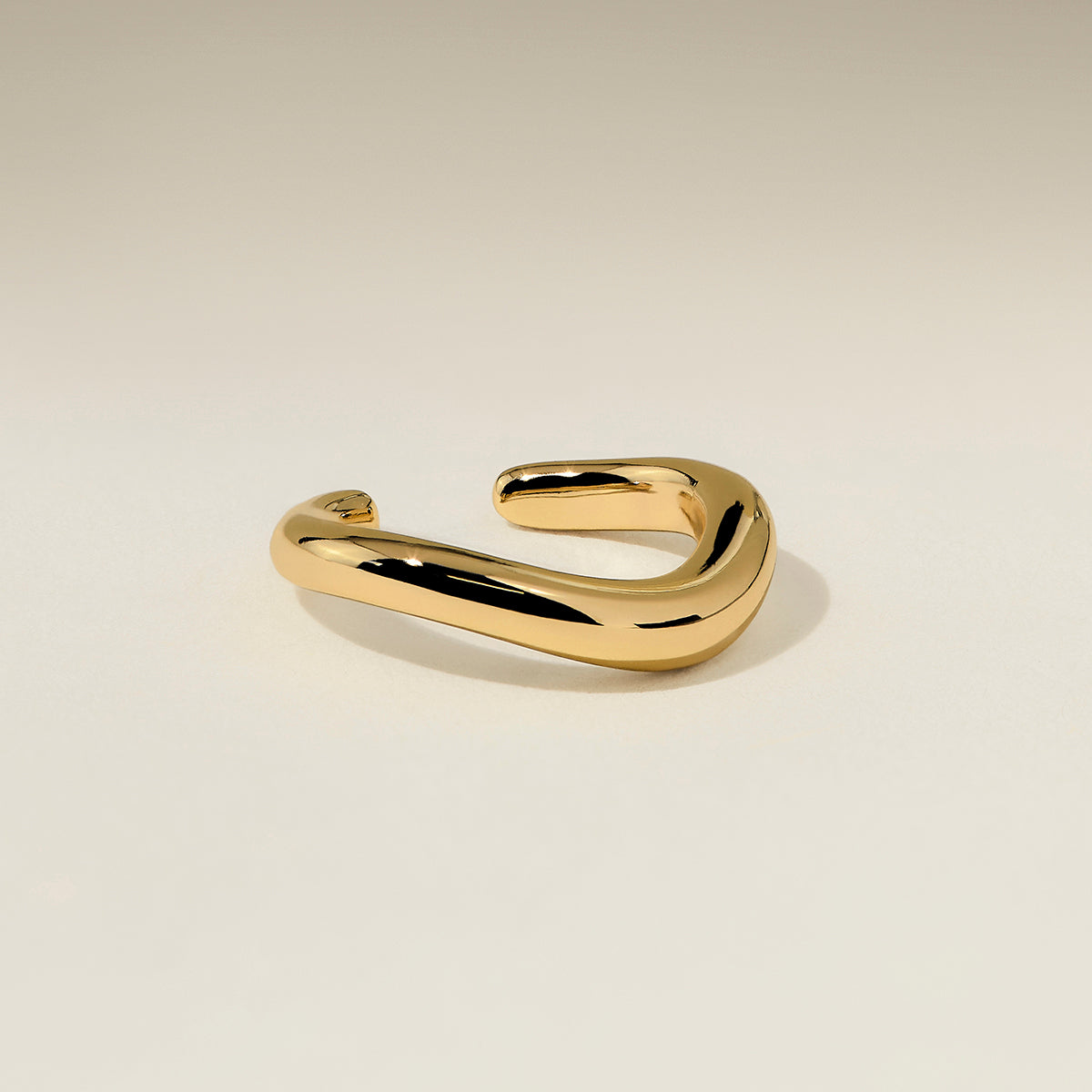 Wave Ear Cuff in Gold-Astrid & Miyu
