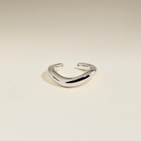 Wave Ear Cuff in Silver-Astrid & Miyu