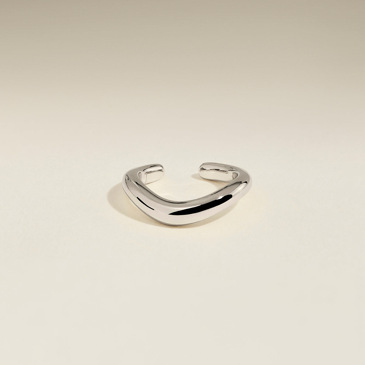 Wave Ear Cuff in Silver-Astrid & Miyu