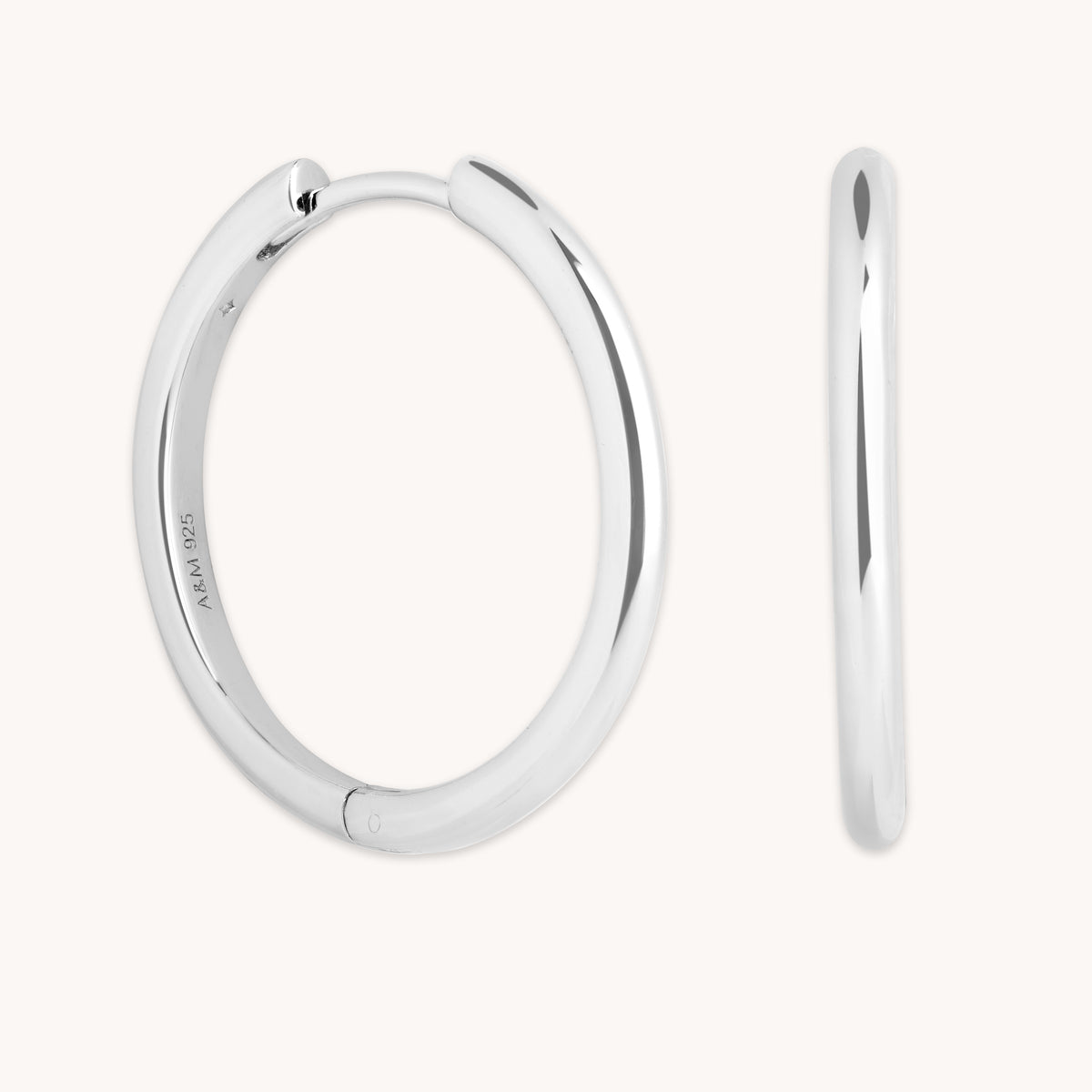 Essential Large Hoops in Silver-Astrid & Miyu