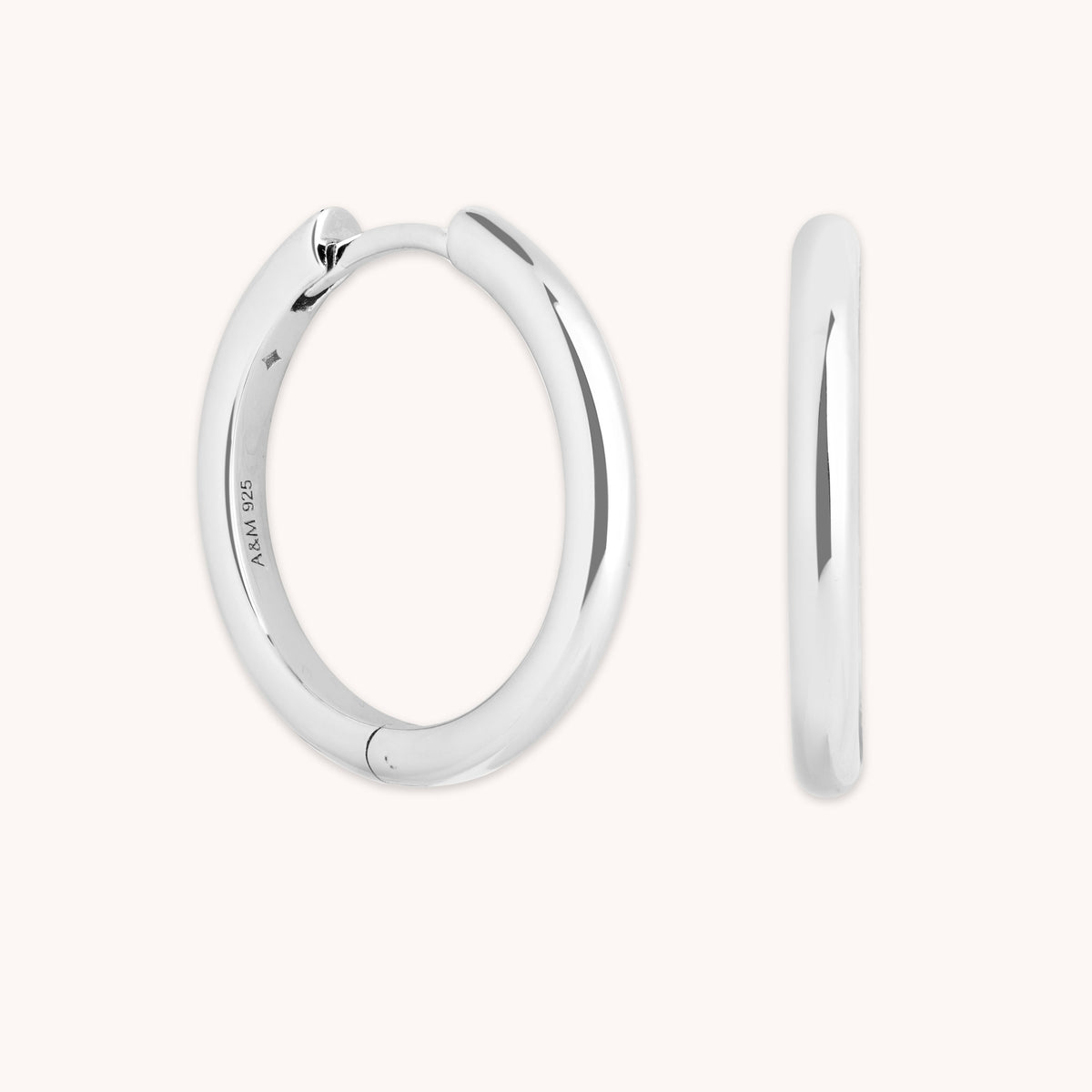 Essential Medium Hoops in Silver-Astrid & Miyu