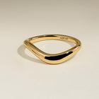 Wave Ring in Gold-Astrid & Miyu