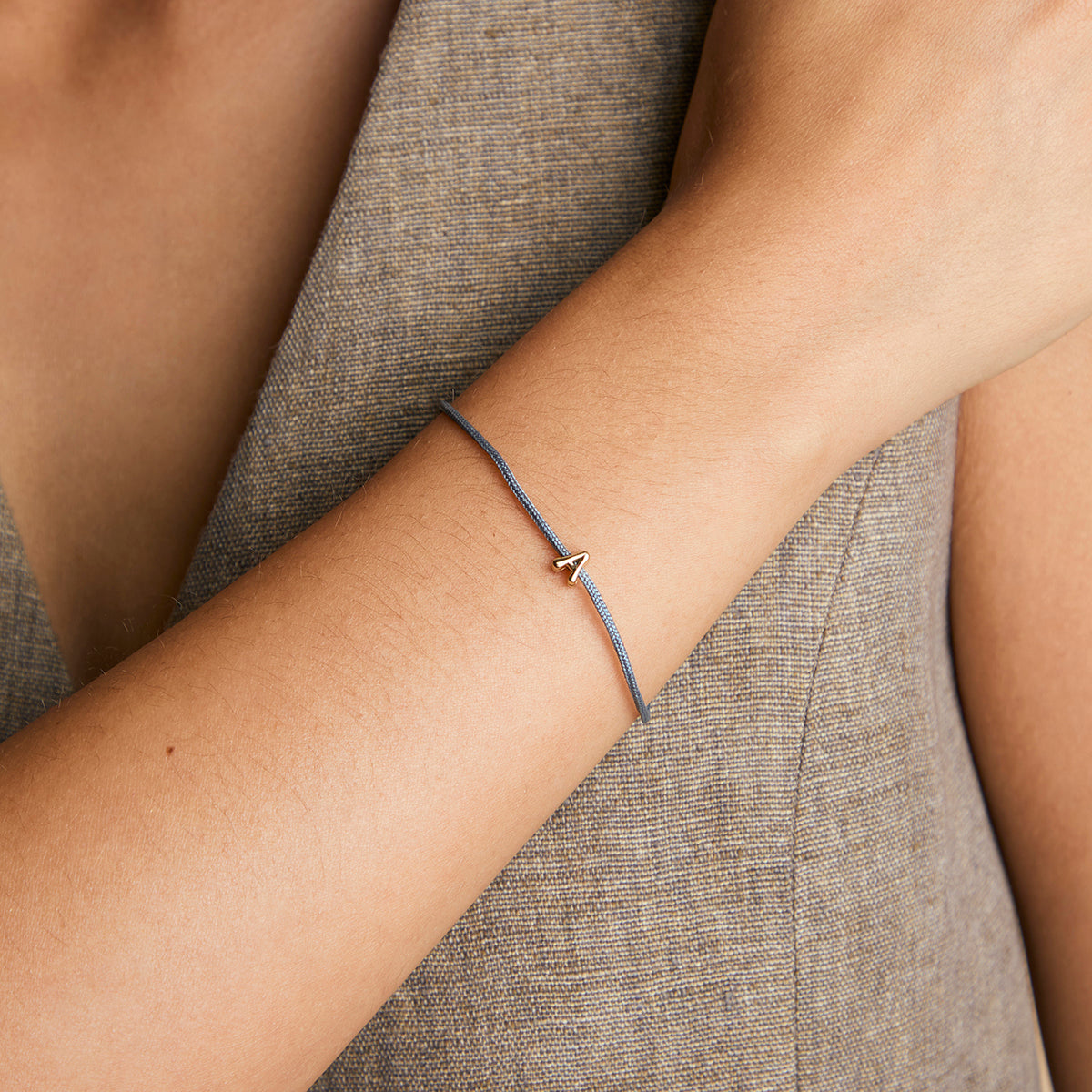A Initial Click Charm in Solid Gold-Astrid & Miyu