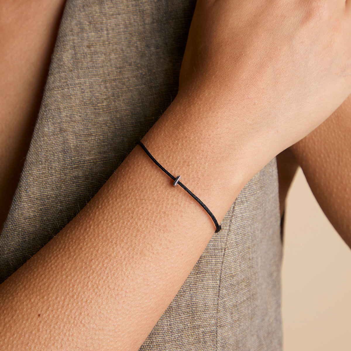 I Initial Click Charm in Solid White Gold-Astrid & Miyu