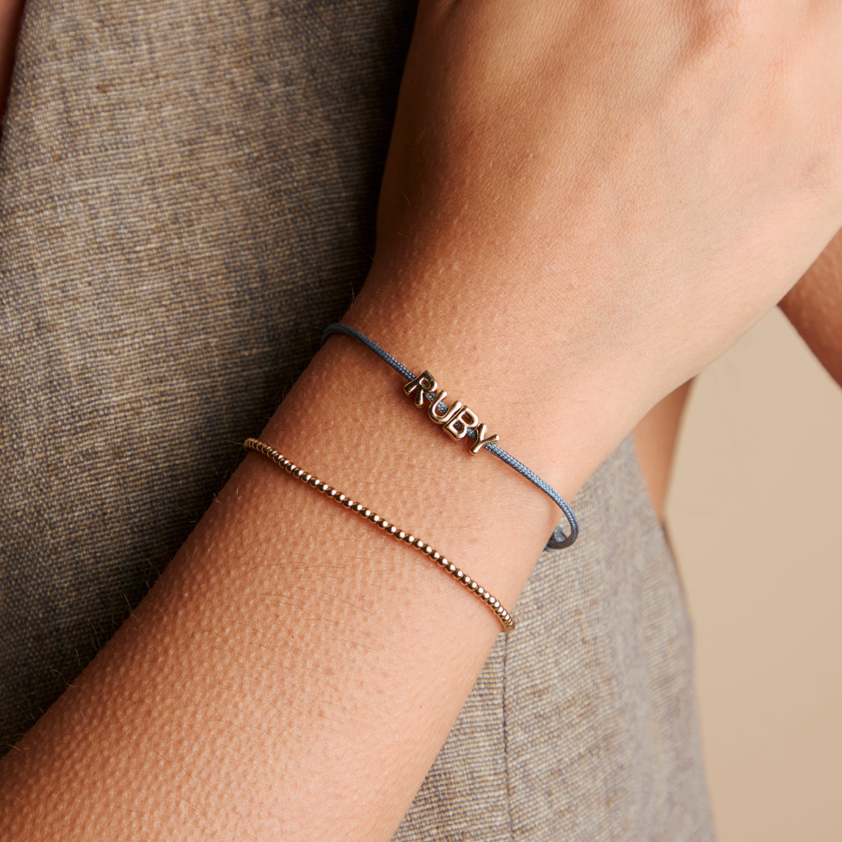 Y Initial Click Charm in Solid Gold-Astrid & Miyu