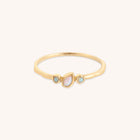 Molten Opal Cluster Ring in Solid Gold-Astrid & Miyu