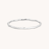 Molten Bangle in Silver-Astrid & Miyu