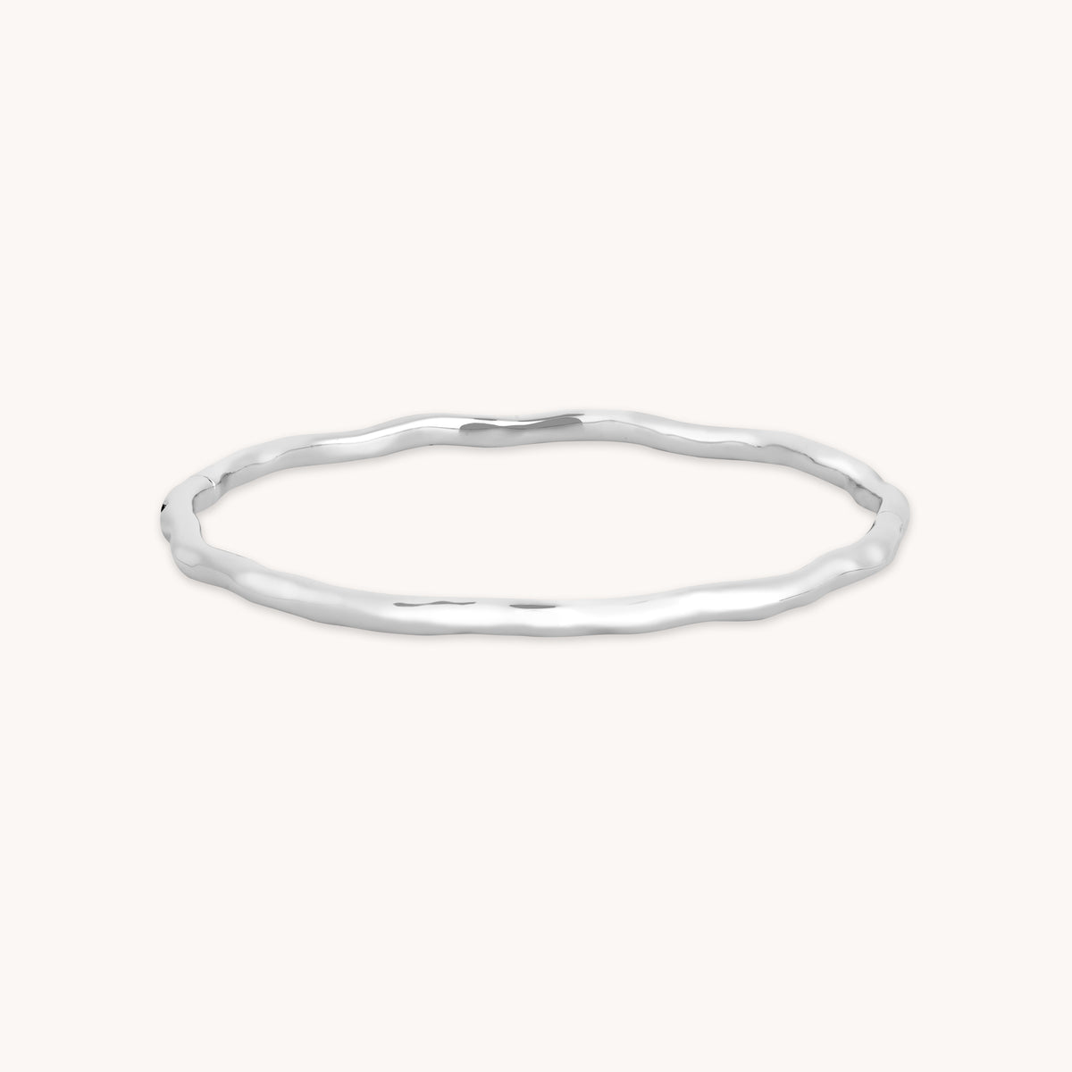 Molten Bangle in Silver-Astrid & Miyu