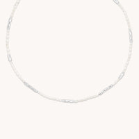 Molten Pearl Necklace in Silver-Astrid & Miyu