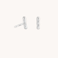 Molten Bar Studs in Silver-Astrid & Miyu