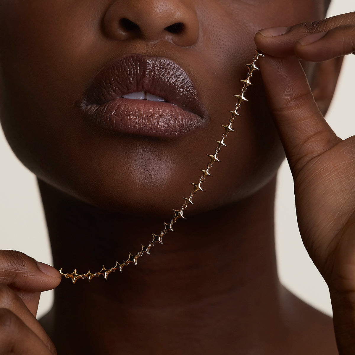 Cosmic Star Chain Bracelet in Gold-Astrid & Miyu
