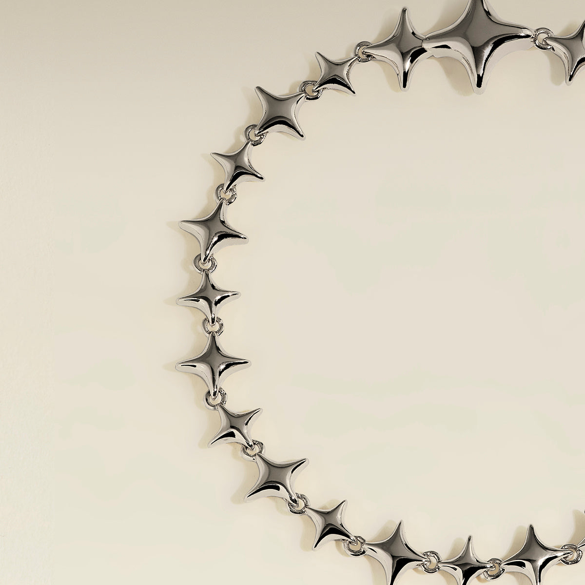 Cosmic Star Chain Bracelet in Silver-Astrid & Miyu