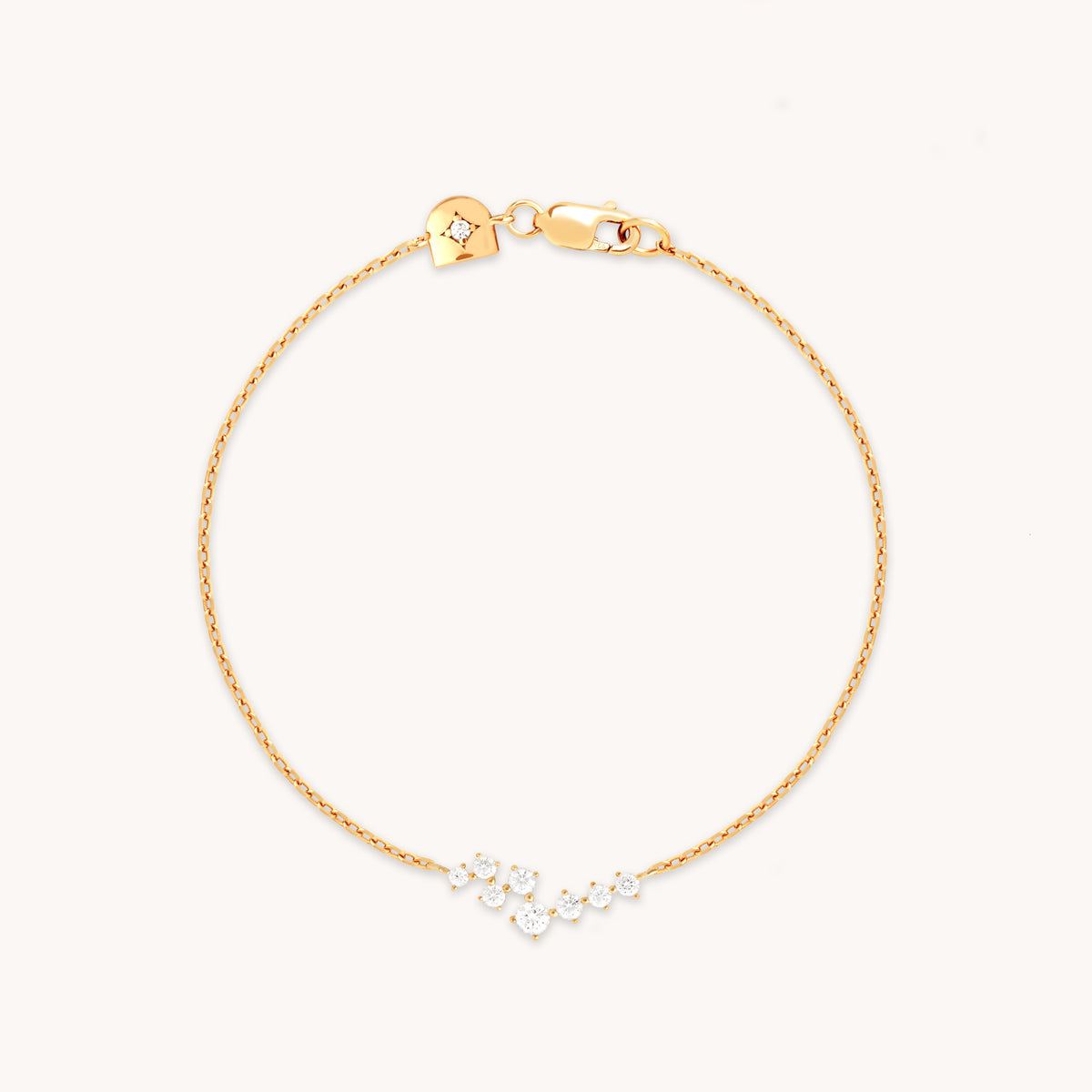 Crystal Scatter Bracelet in Gold-Astrid & Miyu