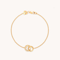 Orbit Crystal Pendant Bracelet in Gold-Astrid & Miyu