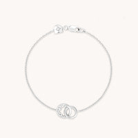 Orbit Crystal Pendant Bracelet in Silver-Astrid & Miyu