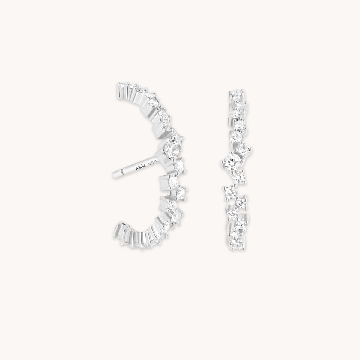 Orbit Crystal Studs in Silver-Astrid & Miyu