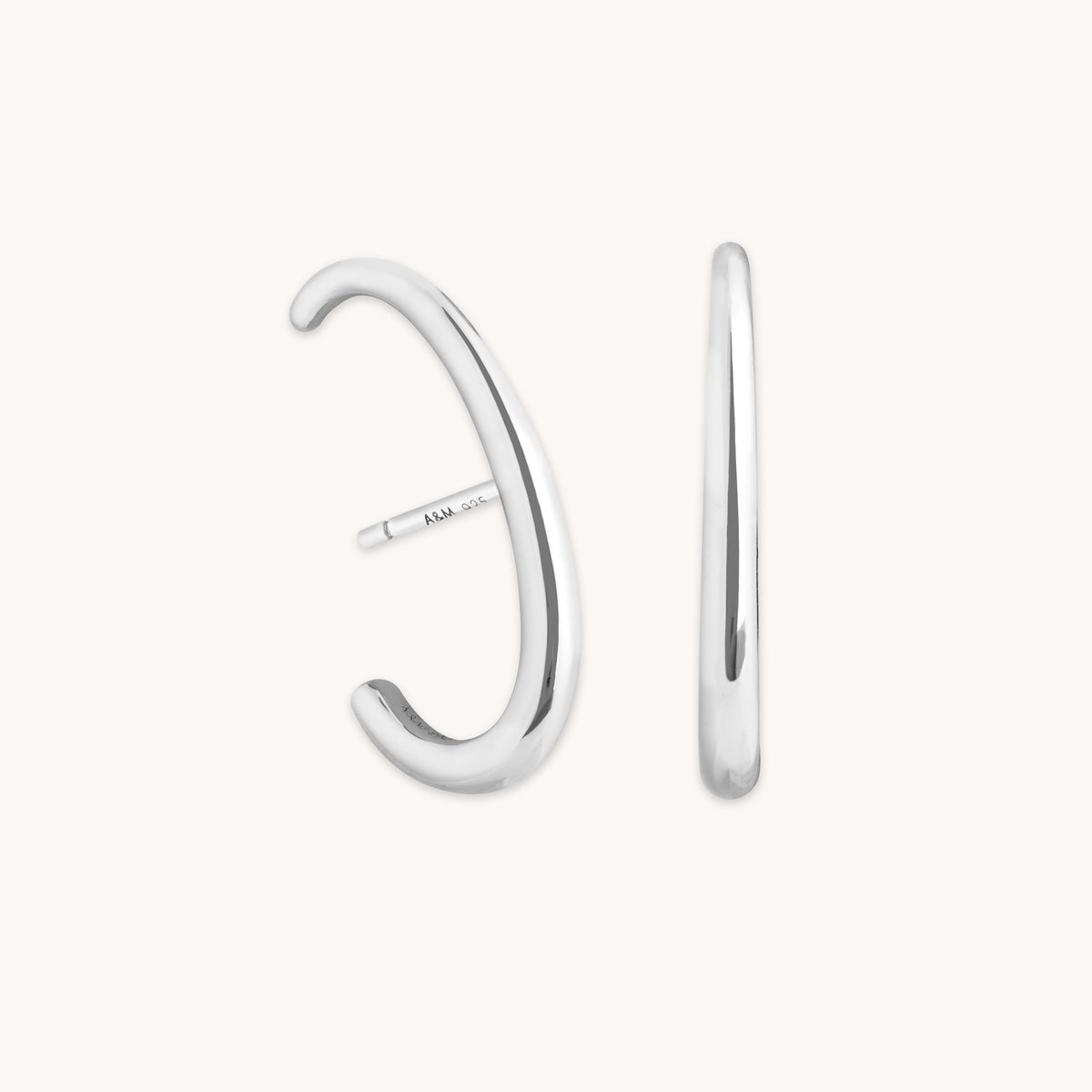 Orbit Dome Stud in Silver-Astrid & Miyu