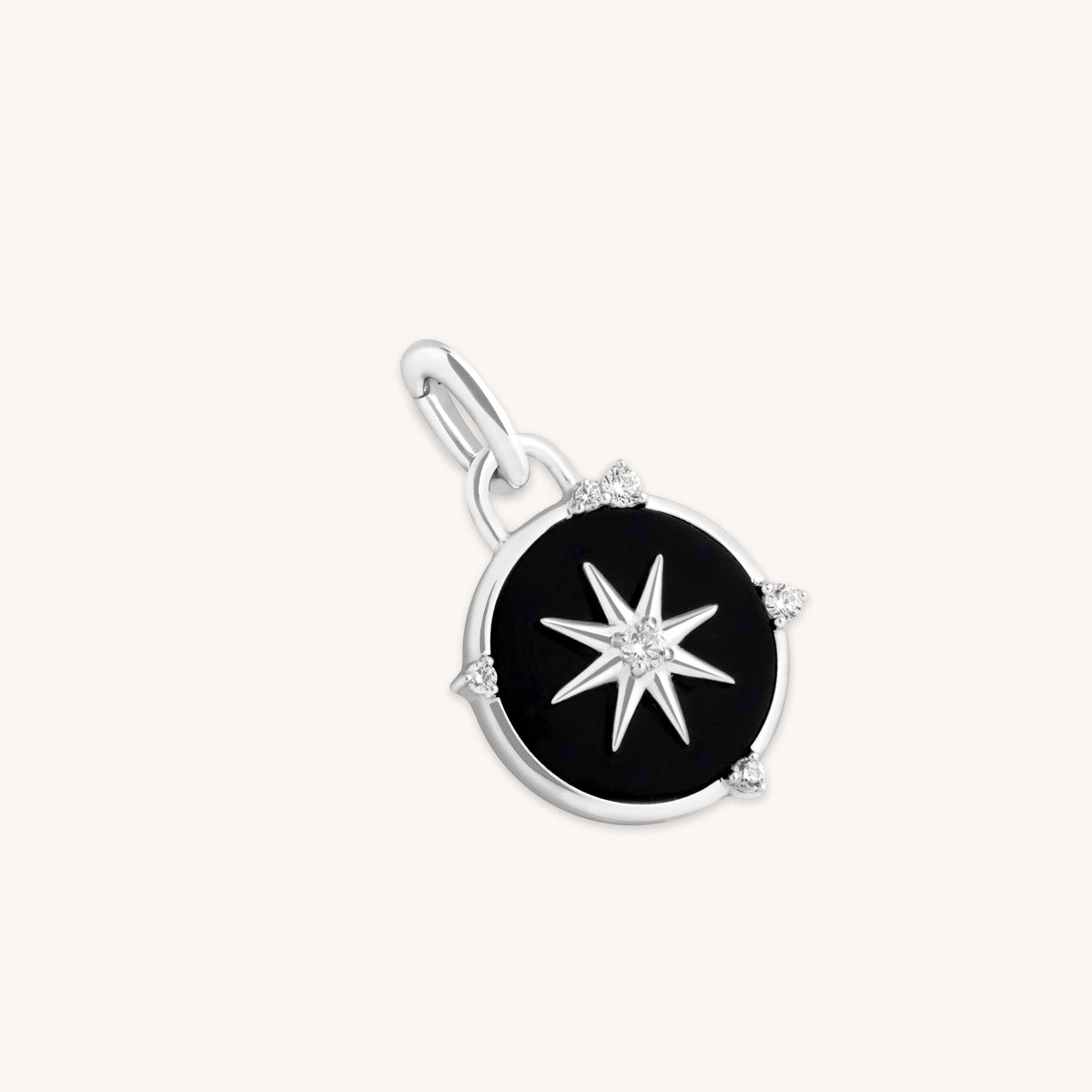 Black Star Clip Charm in Silver-Astrid & Miyu