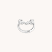 Illusion Spiral Ear Cuff in Silver-Astrid & Miyu