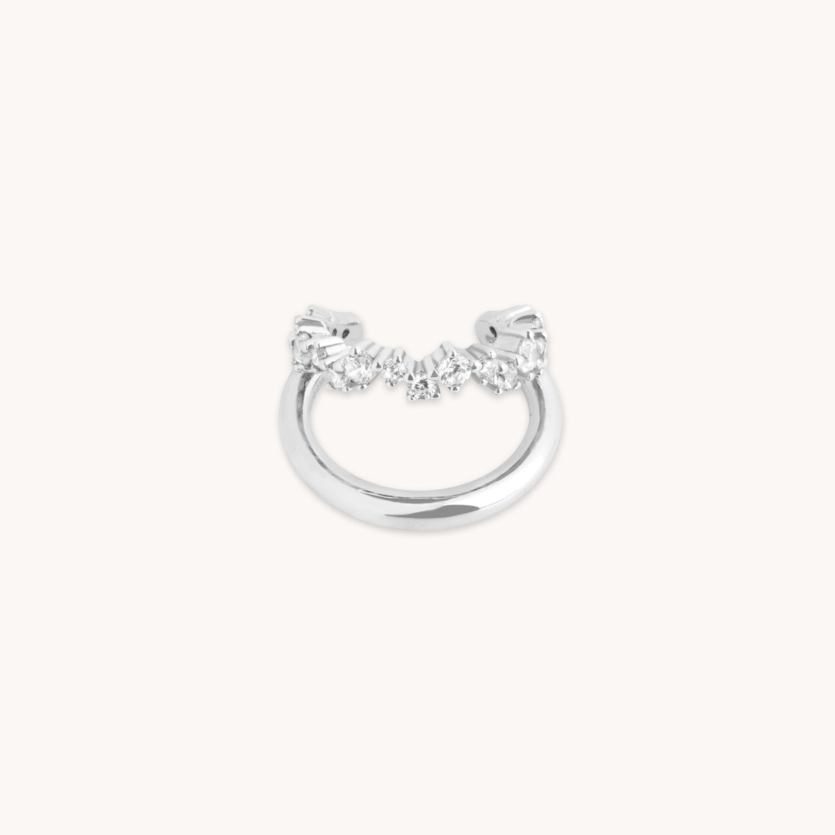 Illusion Spiral Ear Cuff in Silver-Astrid & Miyu