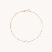 Diamond Cluster Bracelet in Solid Gold-Astrid & Miyu