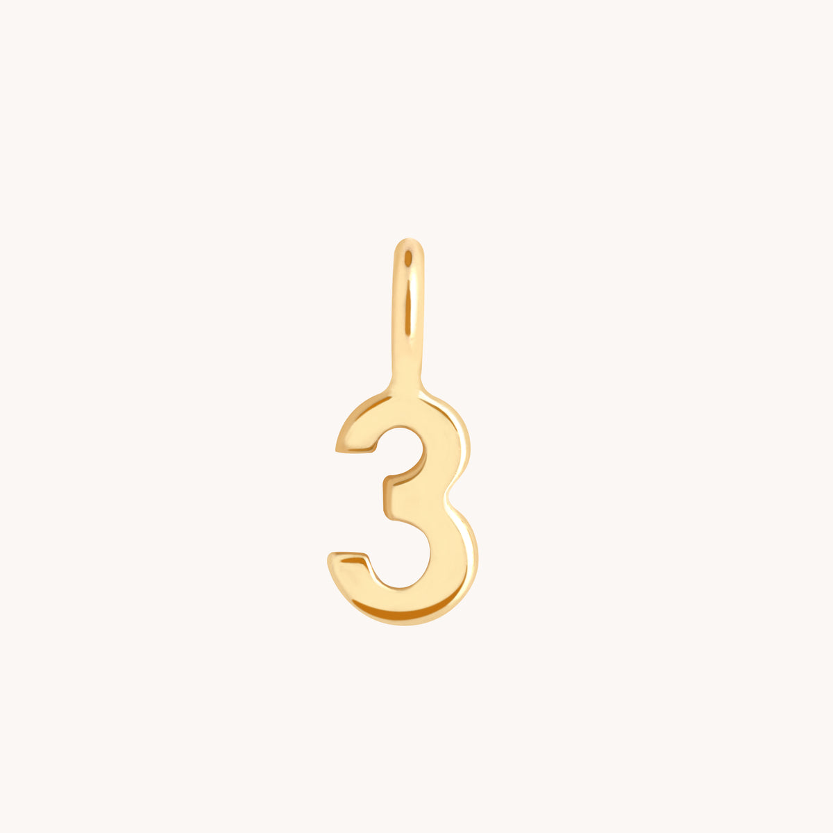 Number Charms - 3 Charm 9k Gold - Welding Charm - Astrid & Miyu