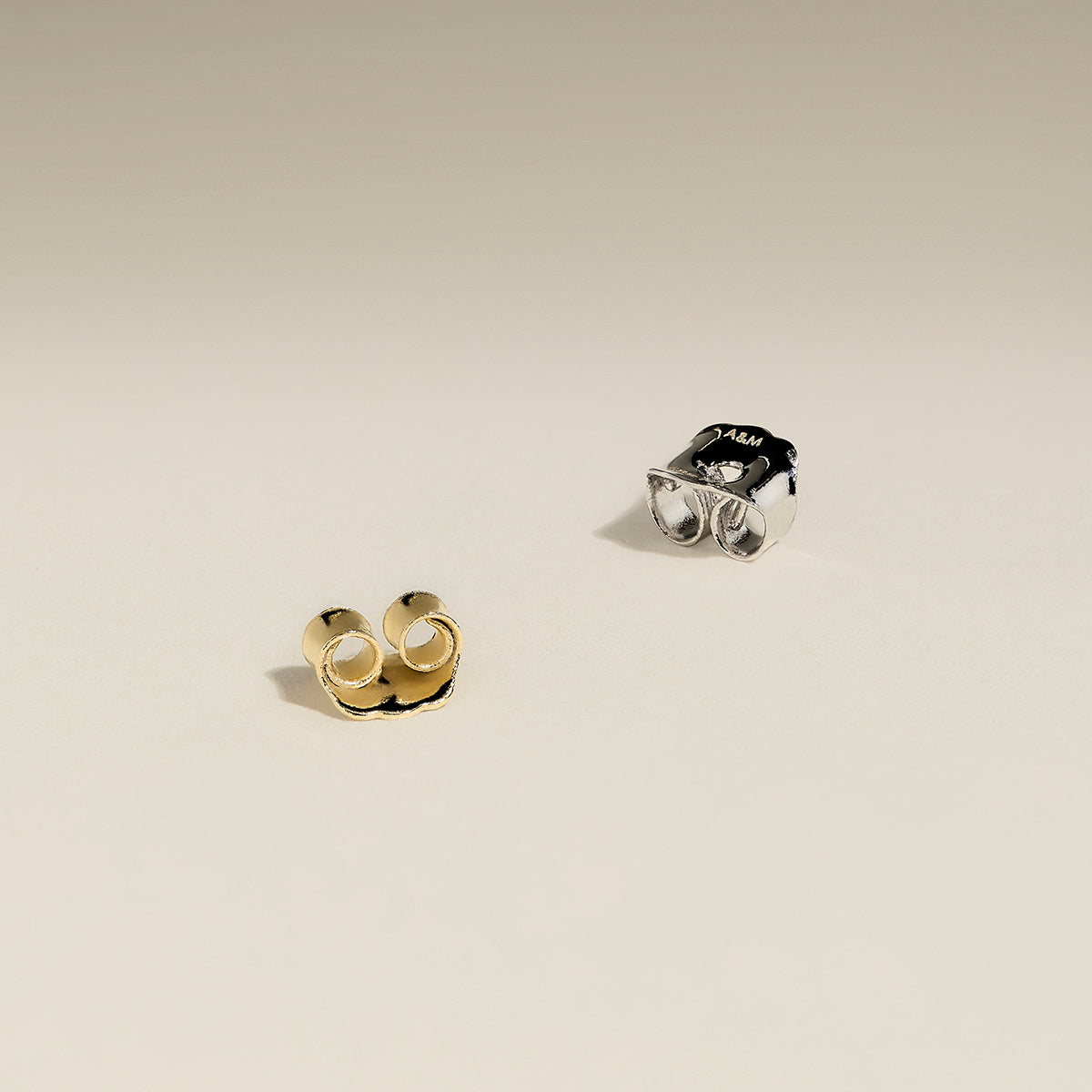 Butterfly Earring Back in Solid White Gold-Astrid & Miyu