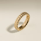 Ridged Ring in Gold-Astrid & Miyu