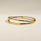 Crossover Illusion Bangle in Gold-Astrid & Miyu