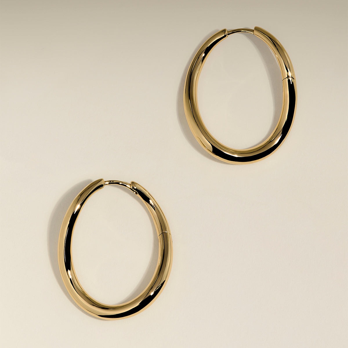 Wave Large Hoops in Gold-Astrid & Miyu
