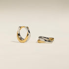 Crossover Illusion Huggies in Mixed Metal-Astrid & Miyu
