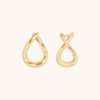Molten Hoops in Solid Gold-Astrid & Miyu