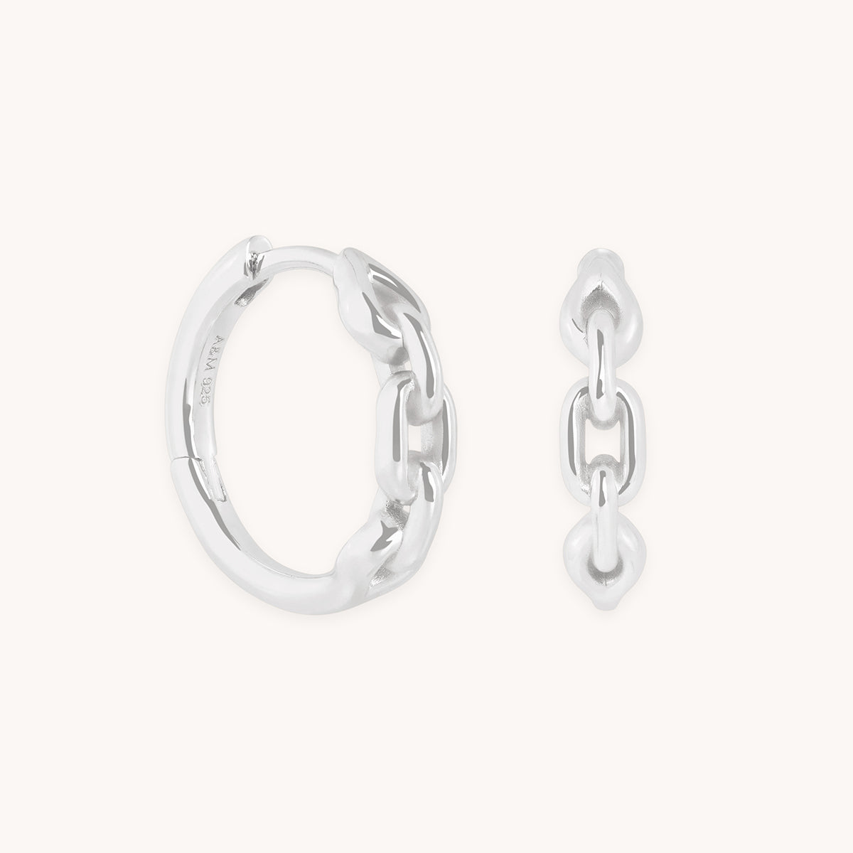 Hardware Link Hoops in Silver-Astrid & Miyu