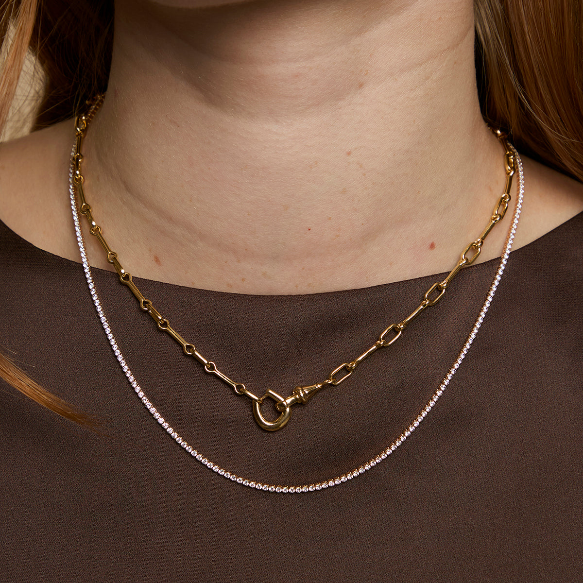 Hardware Chain Necklace in Gold-Astrid & Miyu