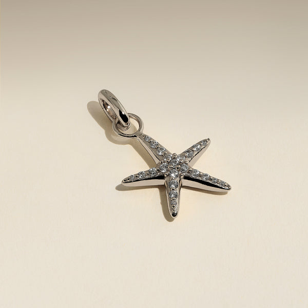 Starfish Clip Charm in Silver-Astrid & Miyu