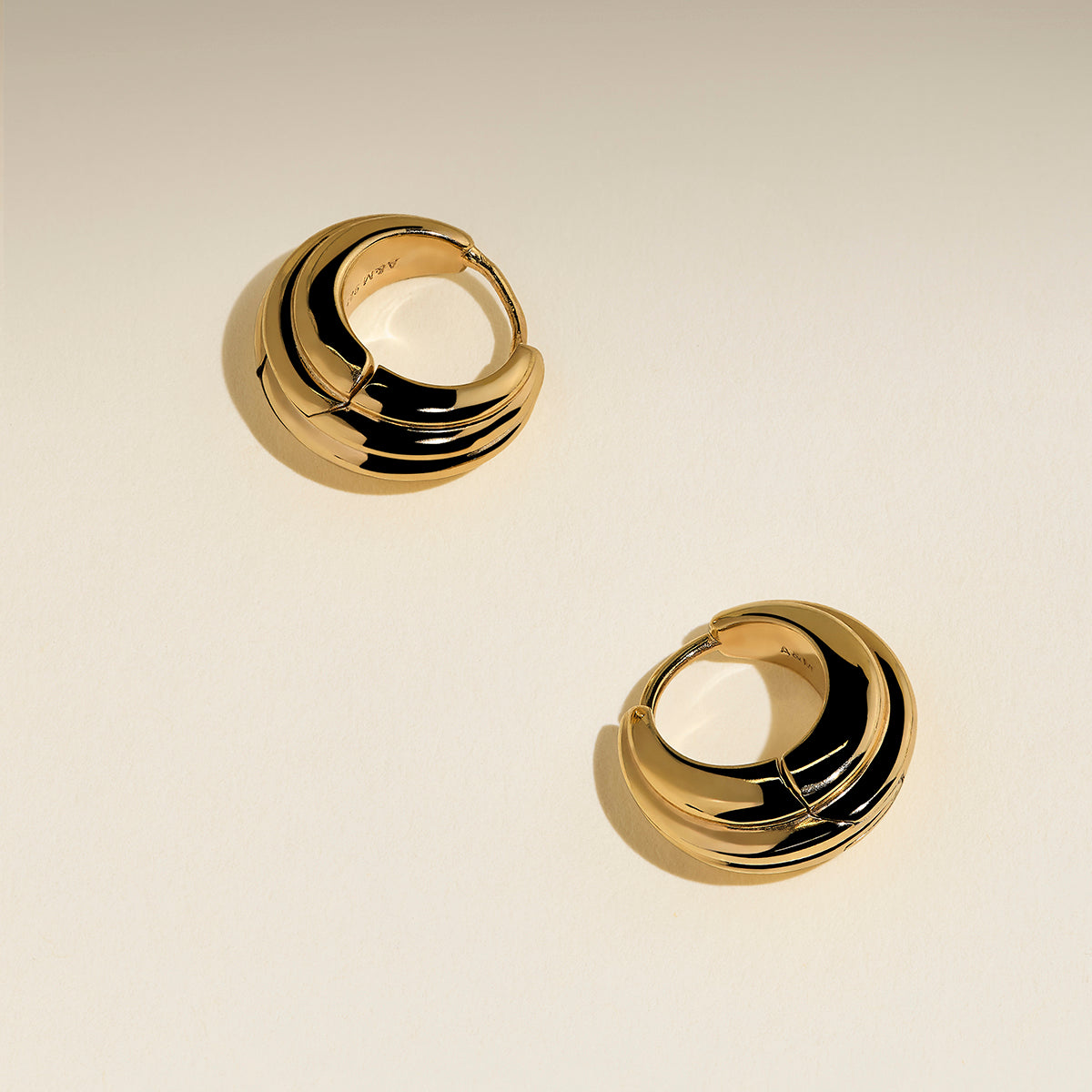 Ripple Wave Huggies in Gold-Astrid & Miyu