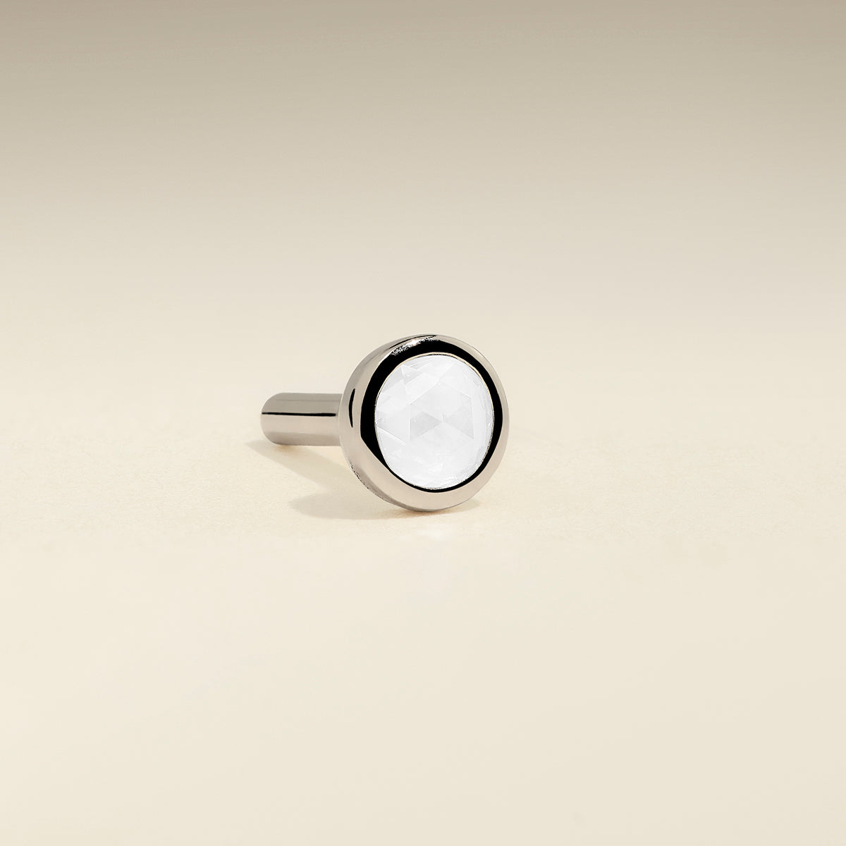 Diamond Stackback™ Post in Solid White Gold-Astrid & Miyu