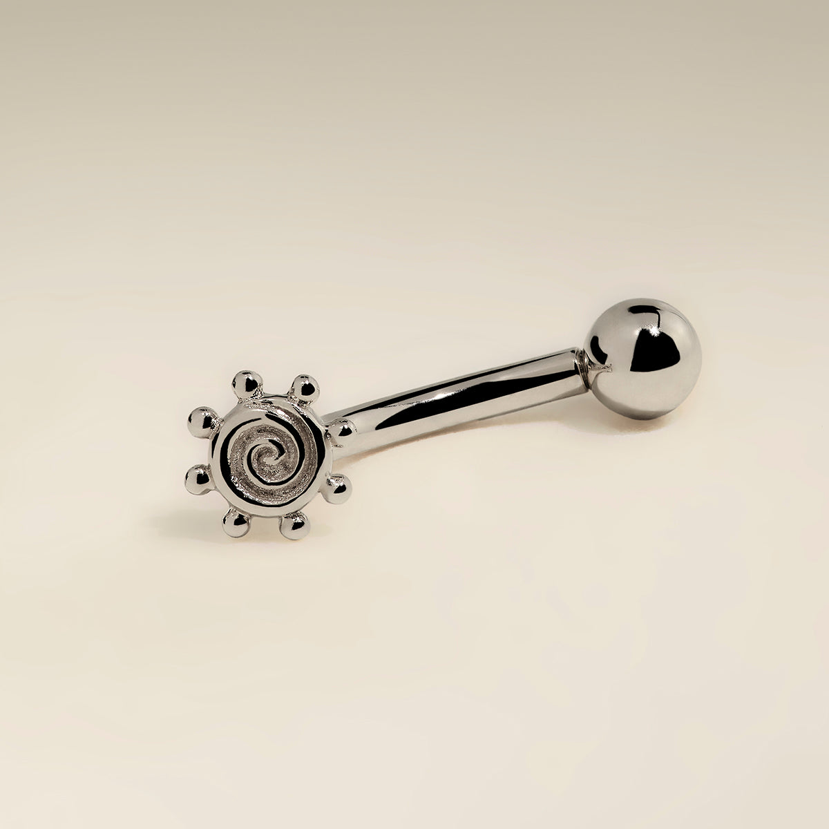 Solstice Rook Bar in Solid White Gold-Astrid & Miyu
