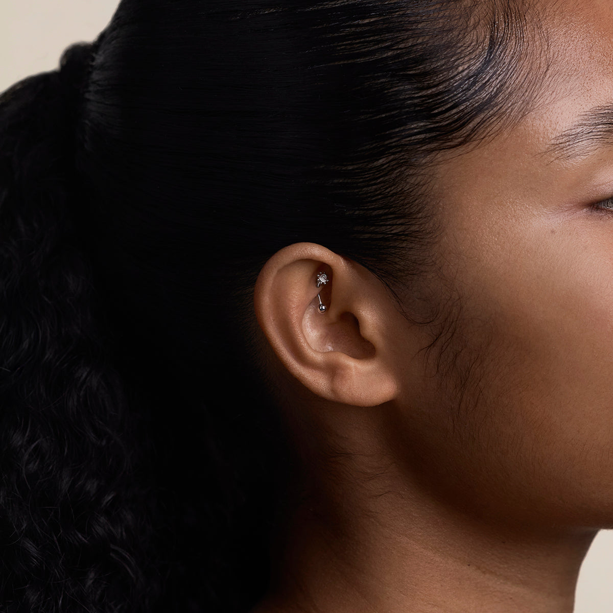 Solstice Rook Bar in Solid White Gold-Astrid & Miyu