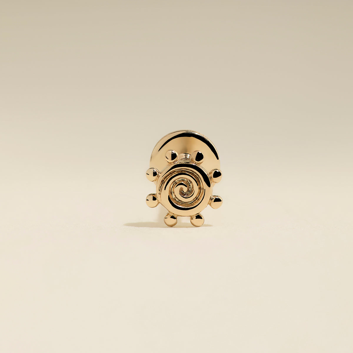 Solstice Piercing Stud in Solid Gold-Astrid & Miyu