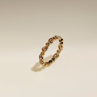 Sunset Pear Band Ring in Gold-Astrid & Miyu