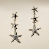 Starfish Drop Studs in Silver-Astrid & Miyu