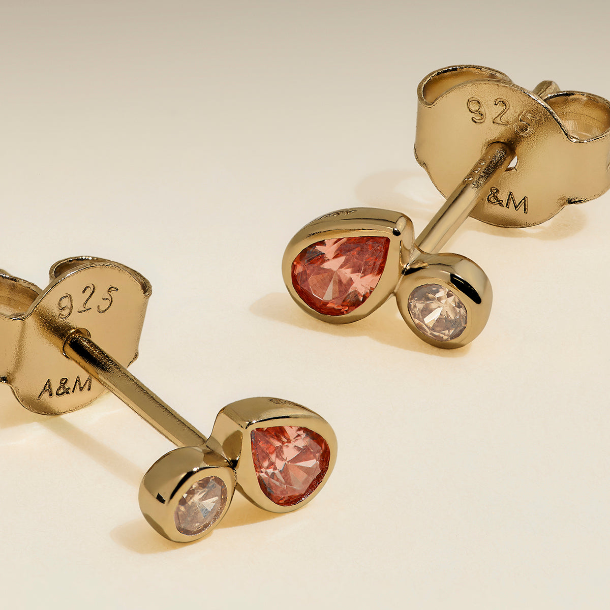 Sunset Duo Studs in Gold-Astrid & Miyu