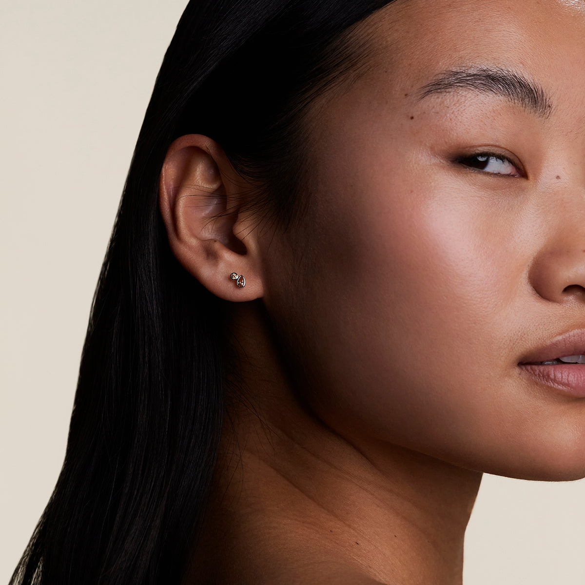 Sunset Duo Studs in Silver-Astrid & Miyu