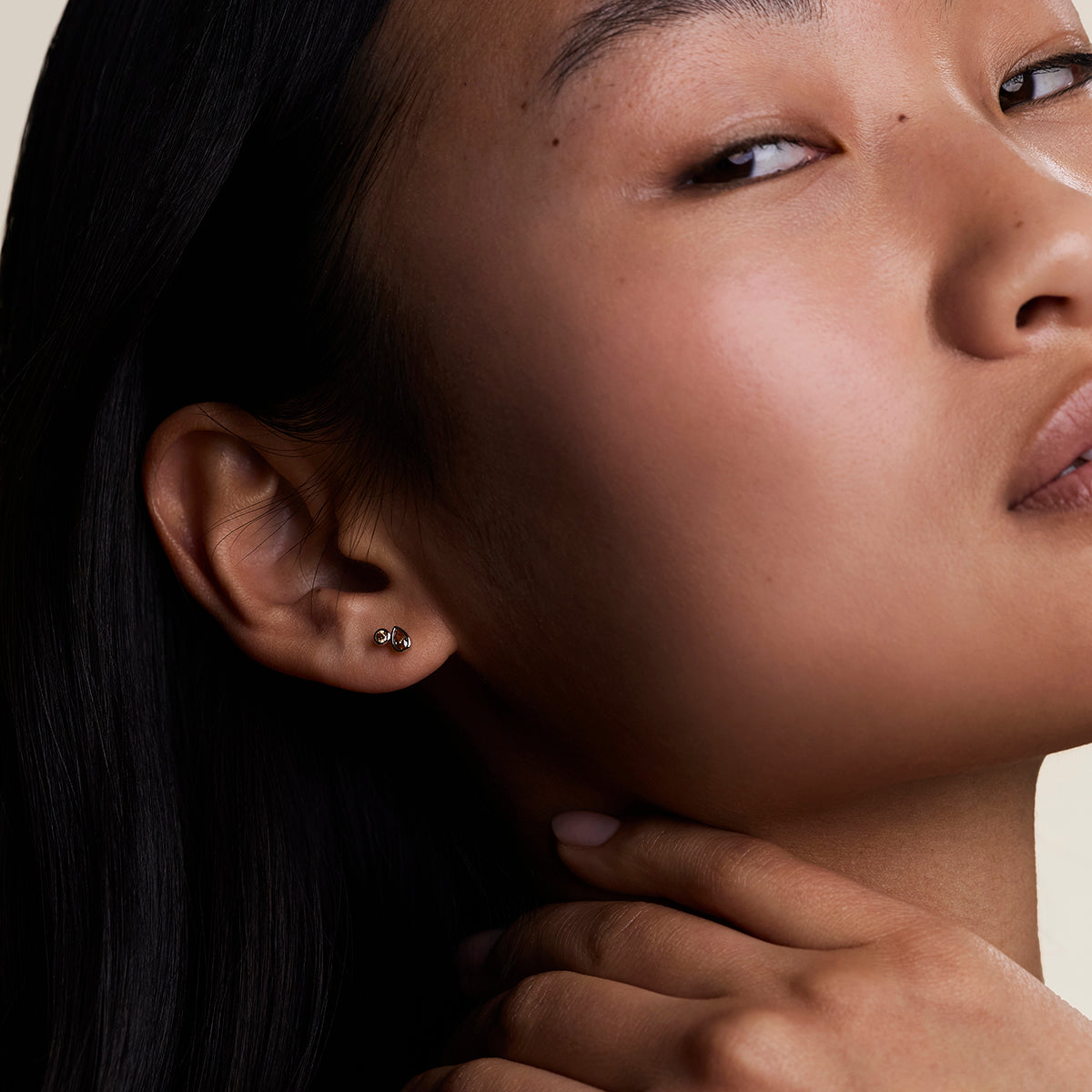 Sunset Duo Studs in Silver-Astrid & Miyu
