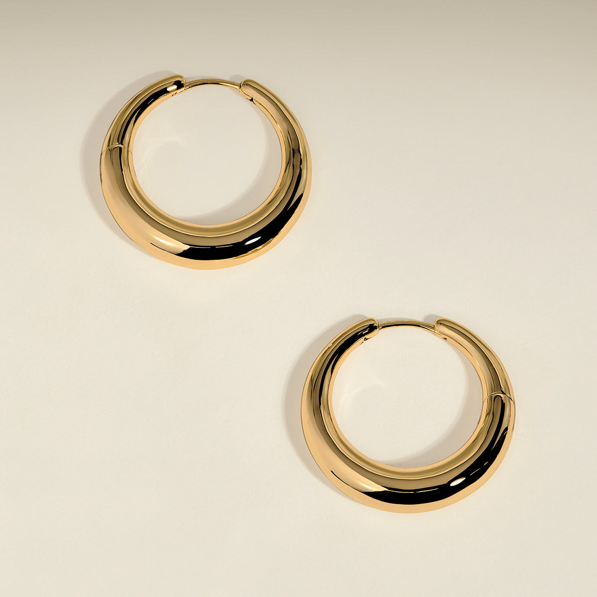 Dome XL Hoops in Gold-Astrid & Miyu